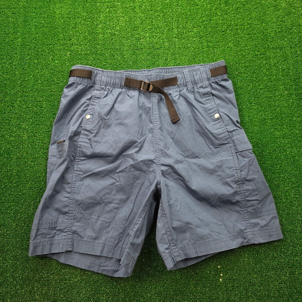 The North Face Class V Stretch Utility Hiking Belted Shorts Mens Medium Blue